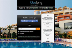 Gezlong - Seyahat Fırsatları Web Sitesi Bazı Sayfaları