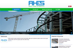 Ahes İnşaat Kurumsal Web Sitesi