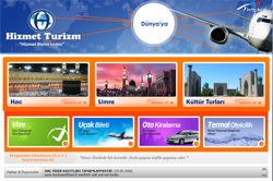 Hizmet Turizm Kurumsal Web Sitesi