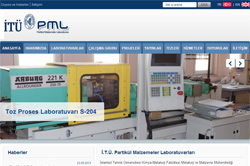 İ.T.Ü. Partikül Malzemeler Laboratuvarları Web Sitesi