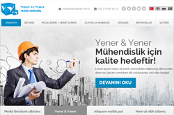 Yener ve Yener Mühendislik Kurumsal Web Sitesi